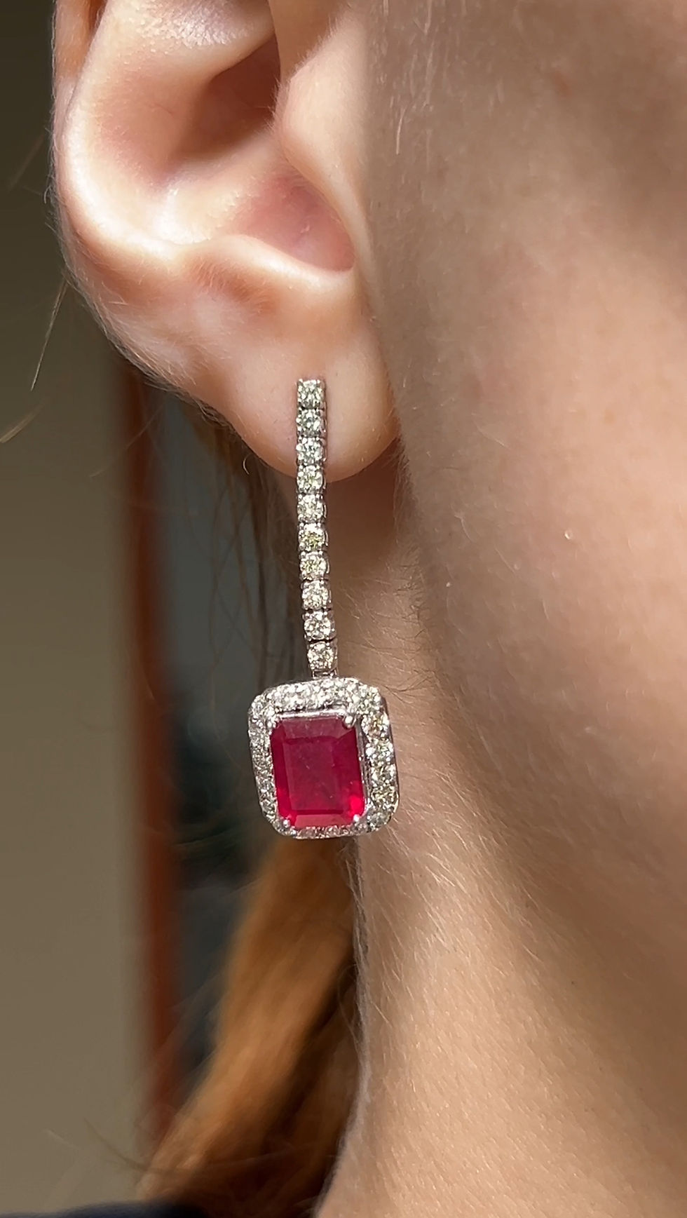 Miniatura: Extensiones de Diamantes Para Aretes