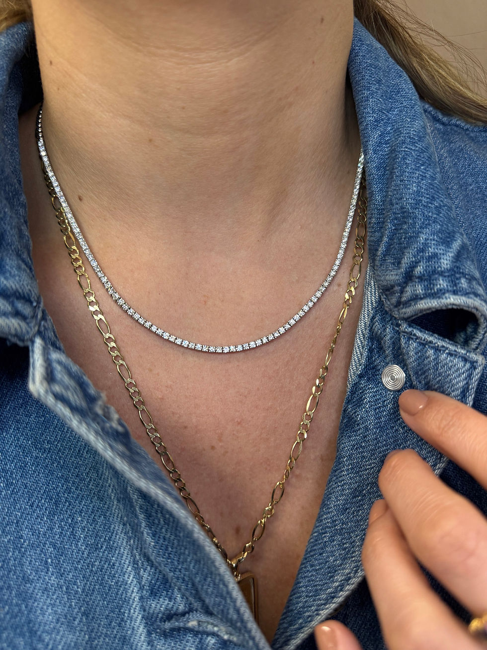Miniatura: Collar Semi Tennis de Diamantes