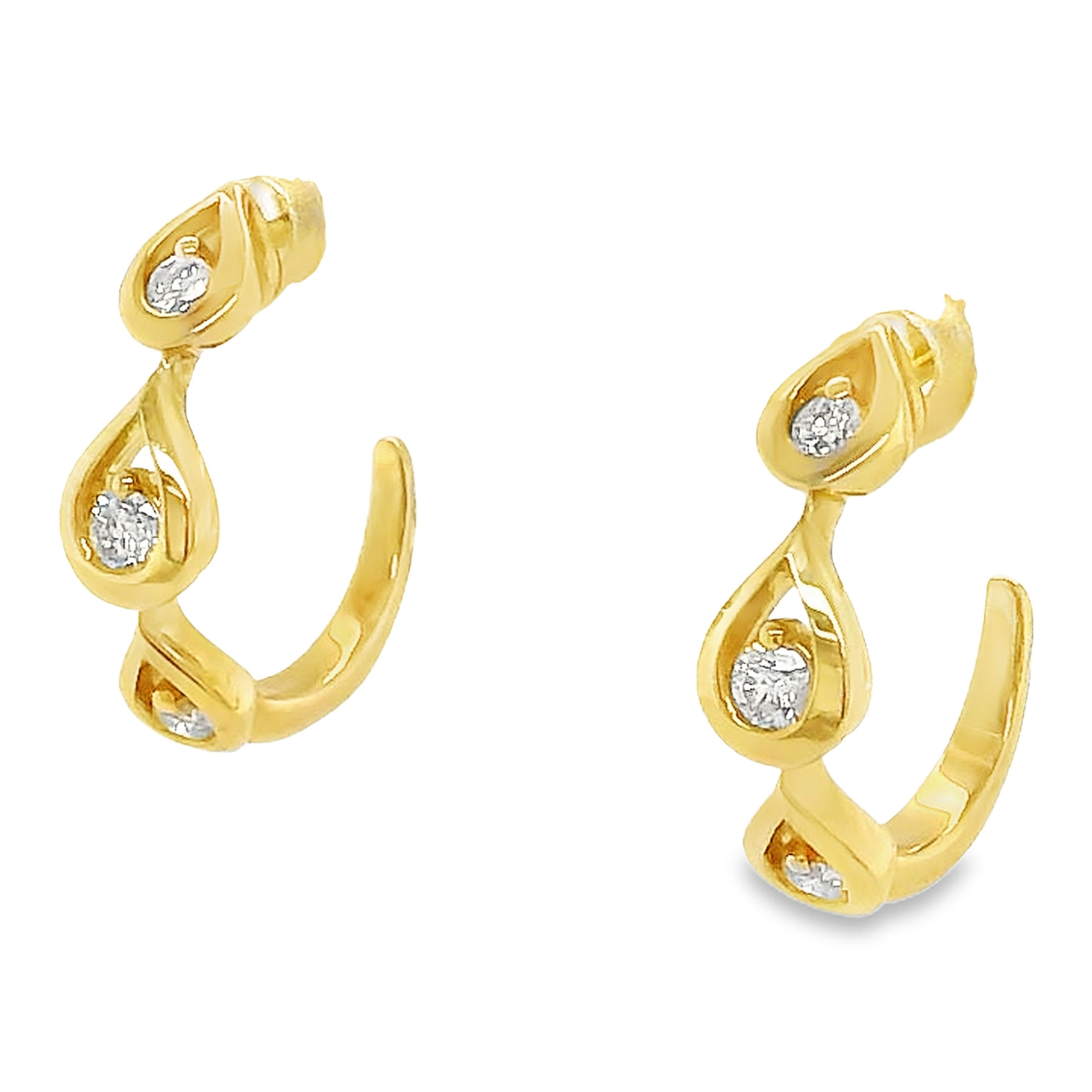 Aretes Arracada Yeye con Diamantes