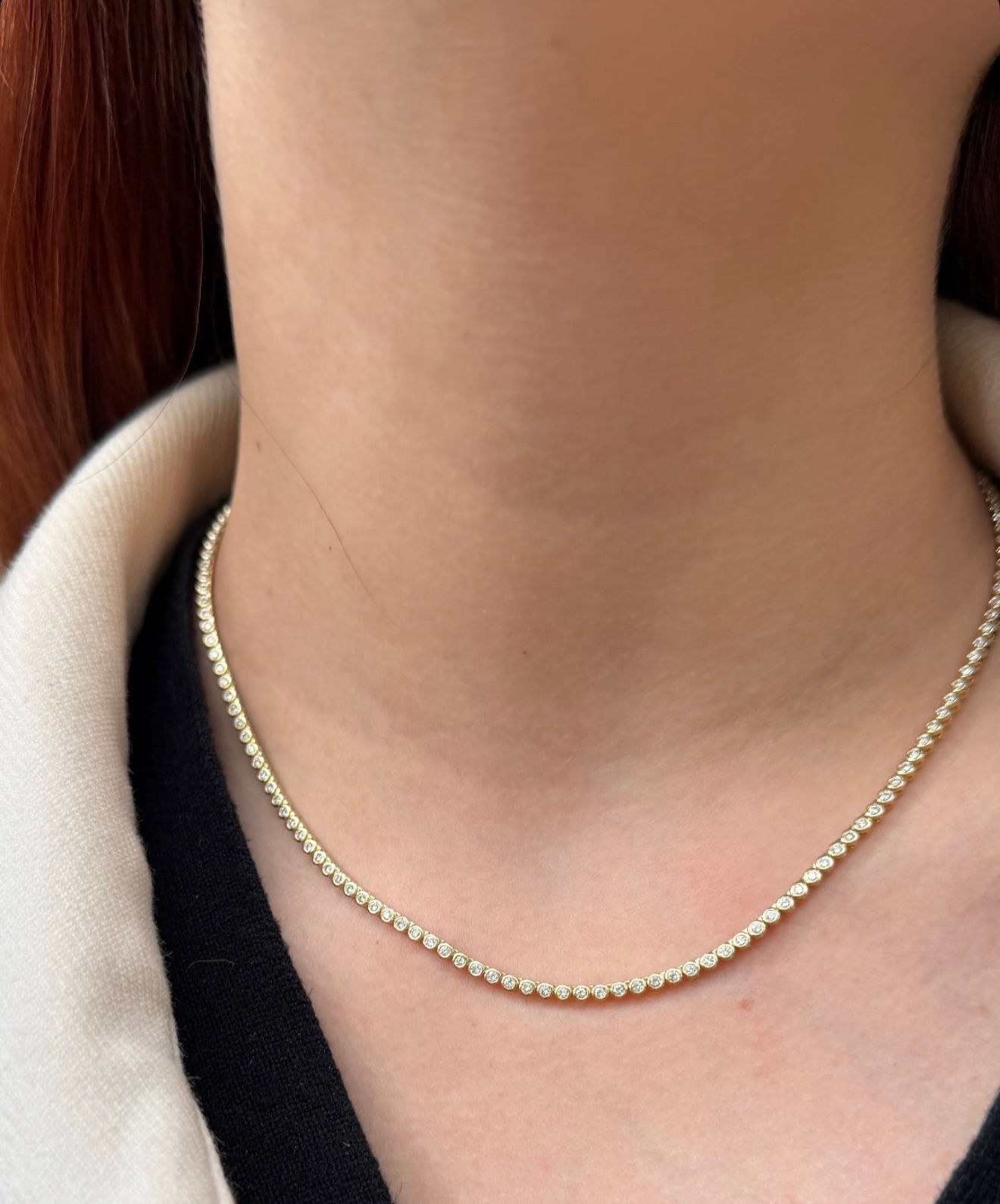 Collar Semi Tennis Montadura Bisel