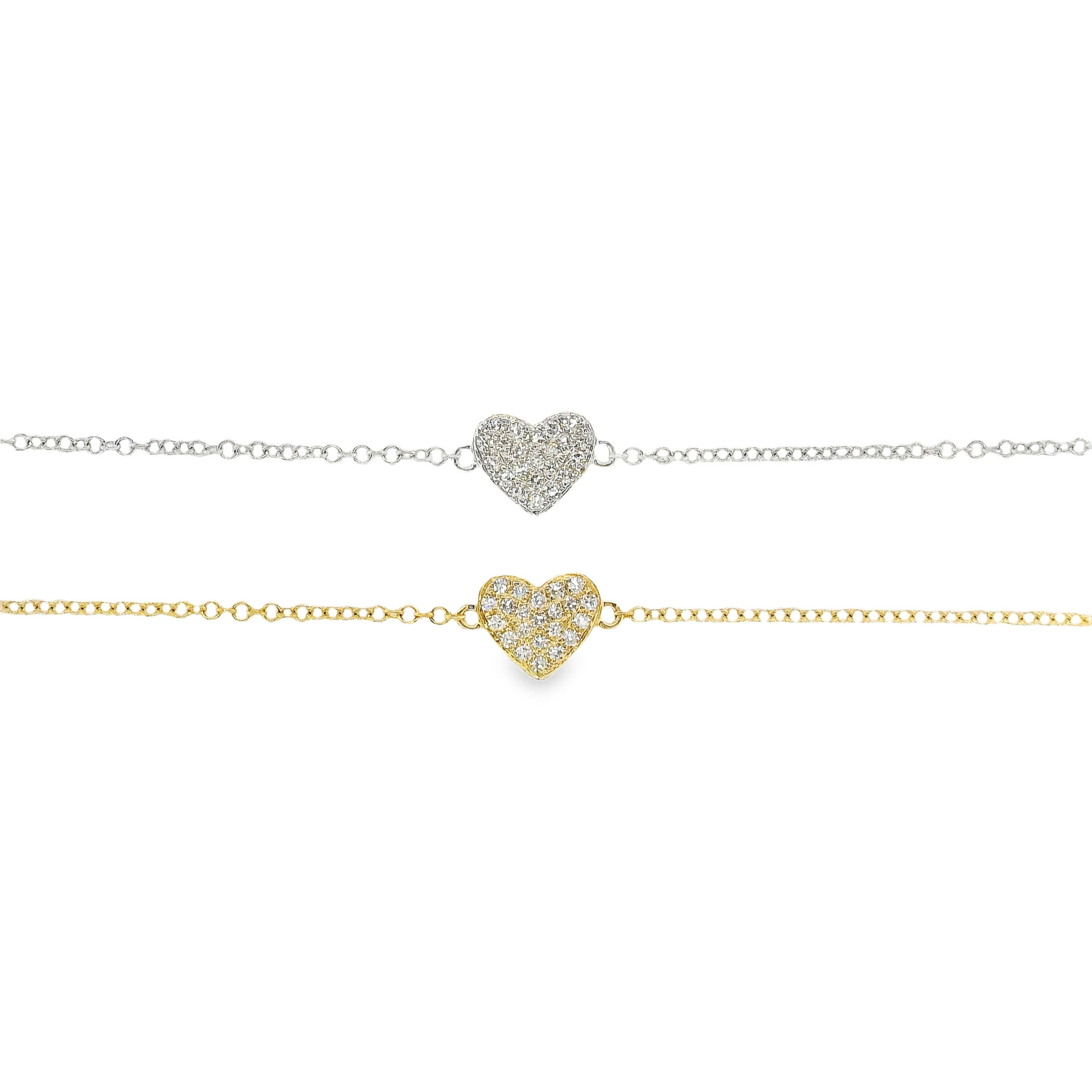 Pulsera Corazón de Diamantes Pavé