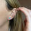 Miniatura: Aretes de Piedra Corte Corazón (Varias Piedras a Escoger)