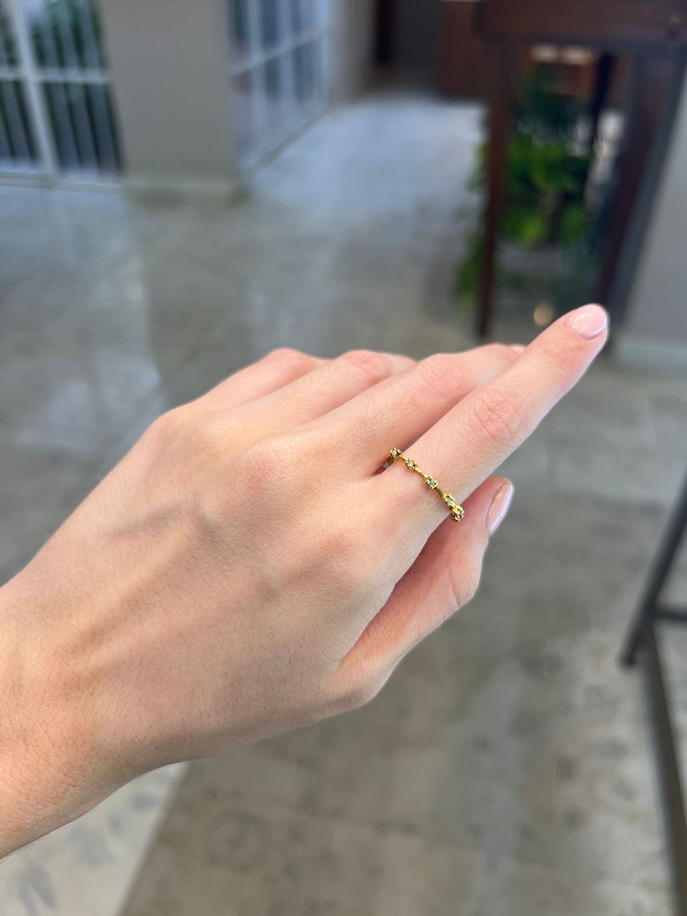 Miniatura: Anillo Alía de Diamantes (Dos Tamaños Diferentes)