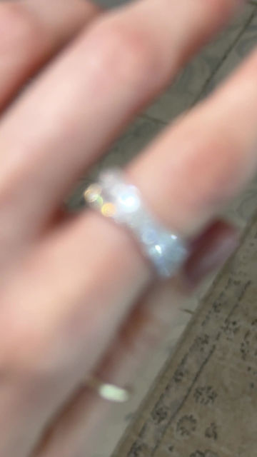 Miniatura: Anillo Cruzado con Diamantes Corte Baguette Y Redondo