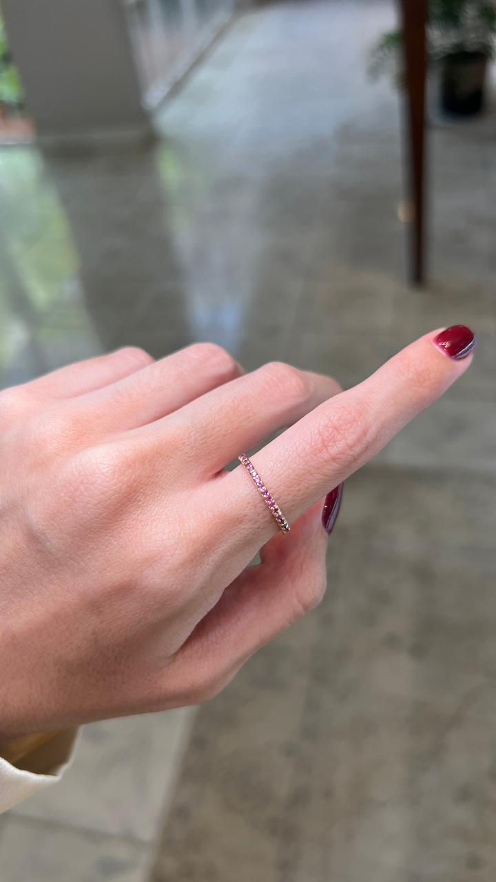 Miniatura: Anillo Churumbela Sabina (Diamantes Blancos, Diamantes Negros o Zafiros Rosas)