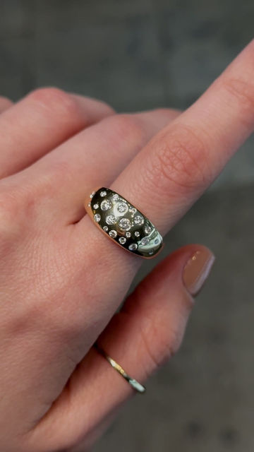 Miniatura: Anillo Vía Láctea de Diamantes