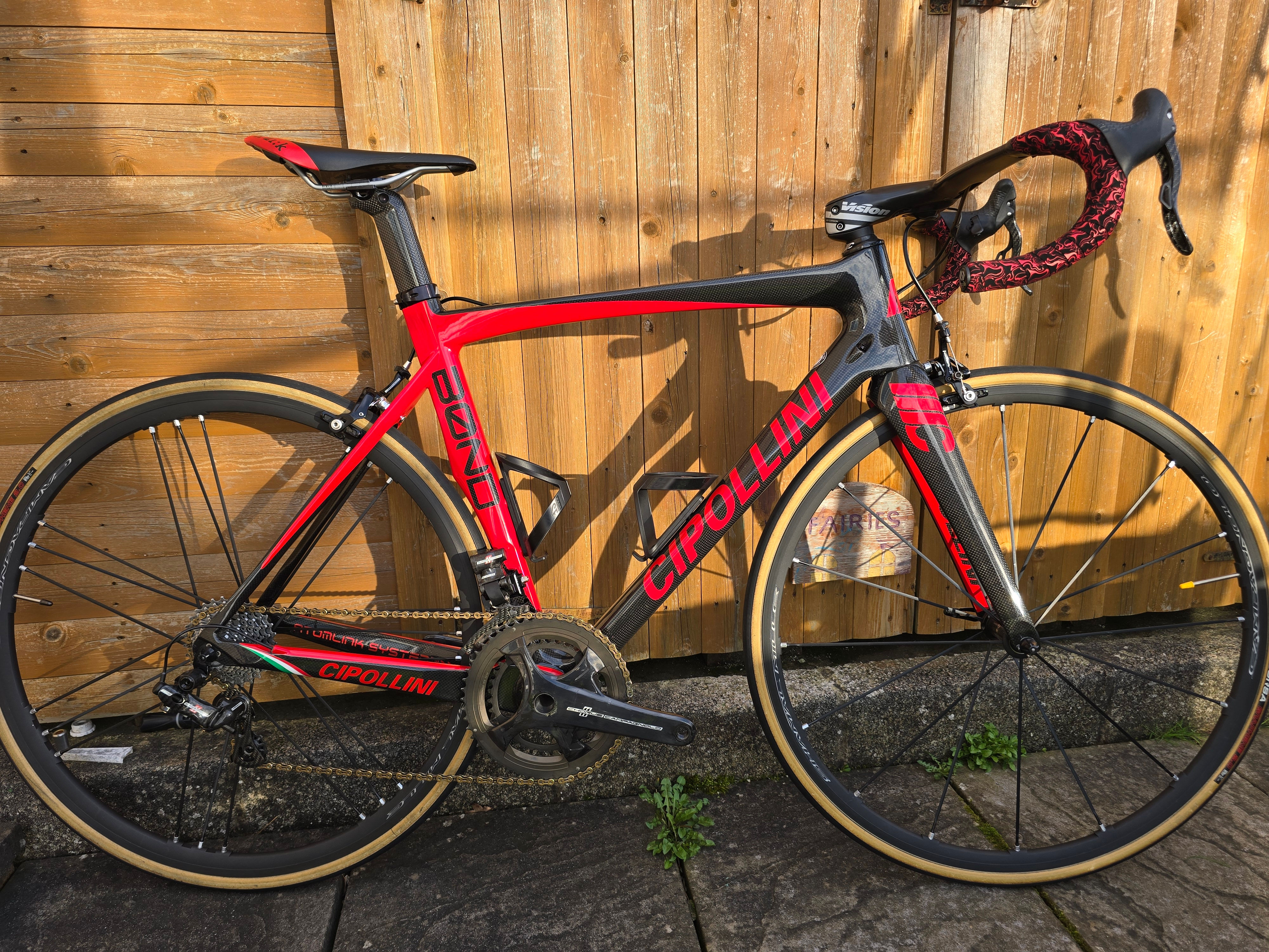 Cipollini Bond Aero Carbon Road Bike, Campag Super Record EPS, Shamal Mille Whee