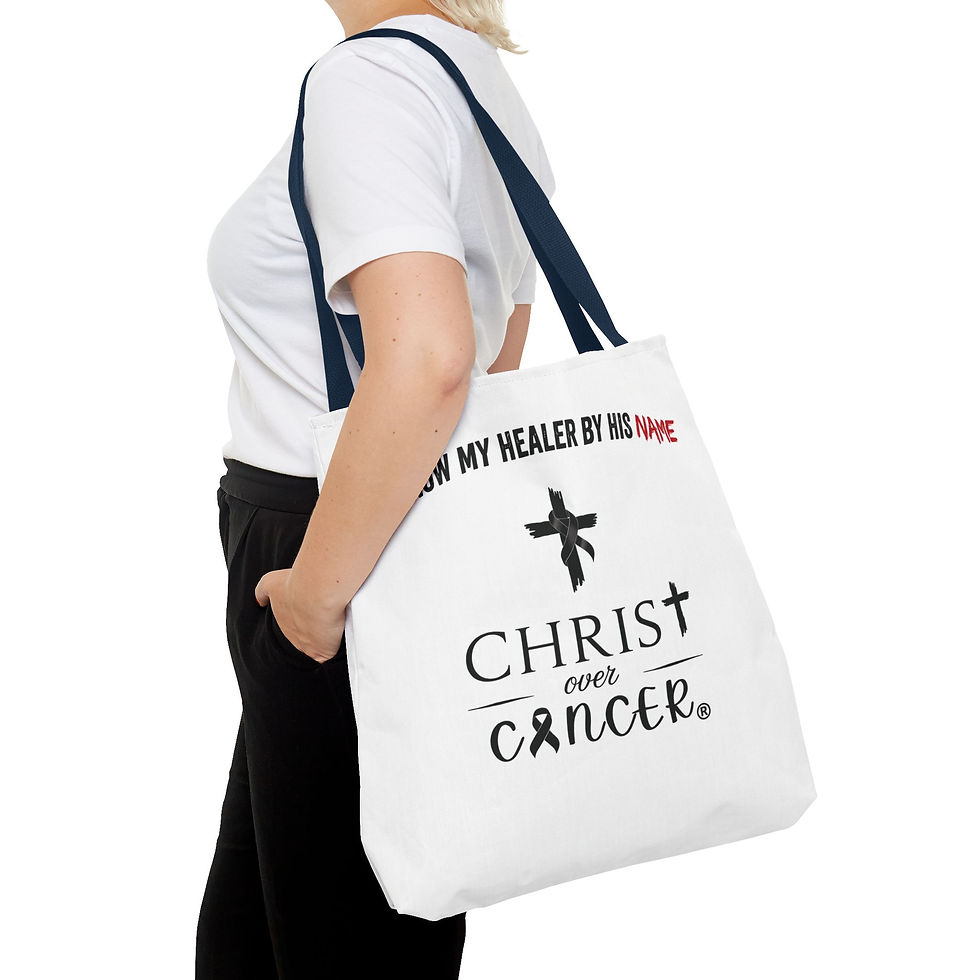 Thumbnail: I Know My Healer by His Name He Is I Am tote bag | Religious Scripture Tote