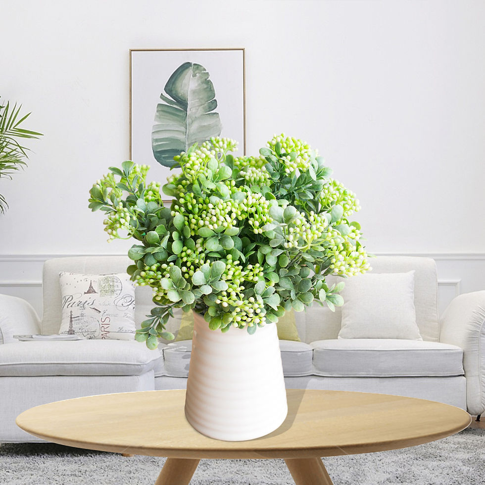 Thumbnail: 7-Branch Faux Milan Fruit Desktop Planter Arrangement