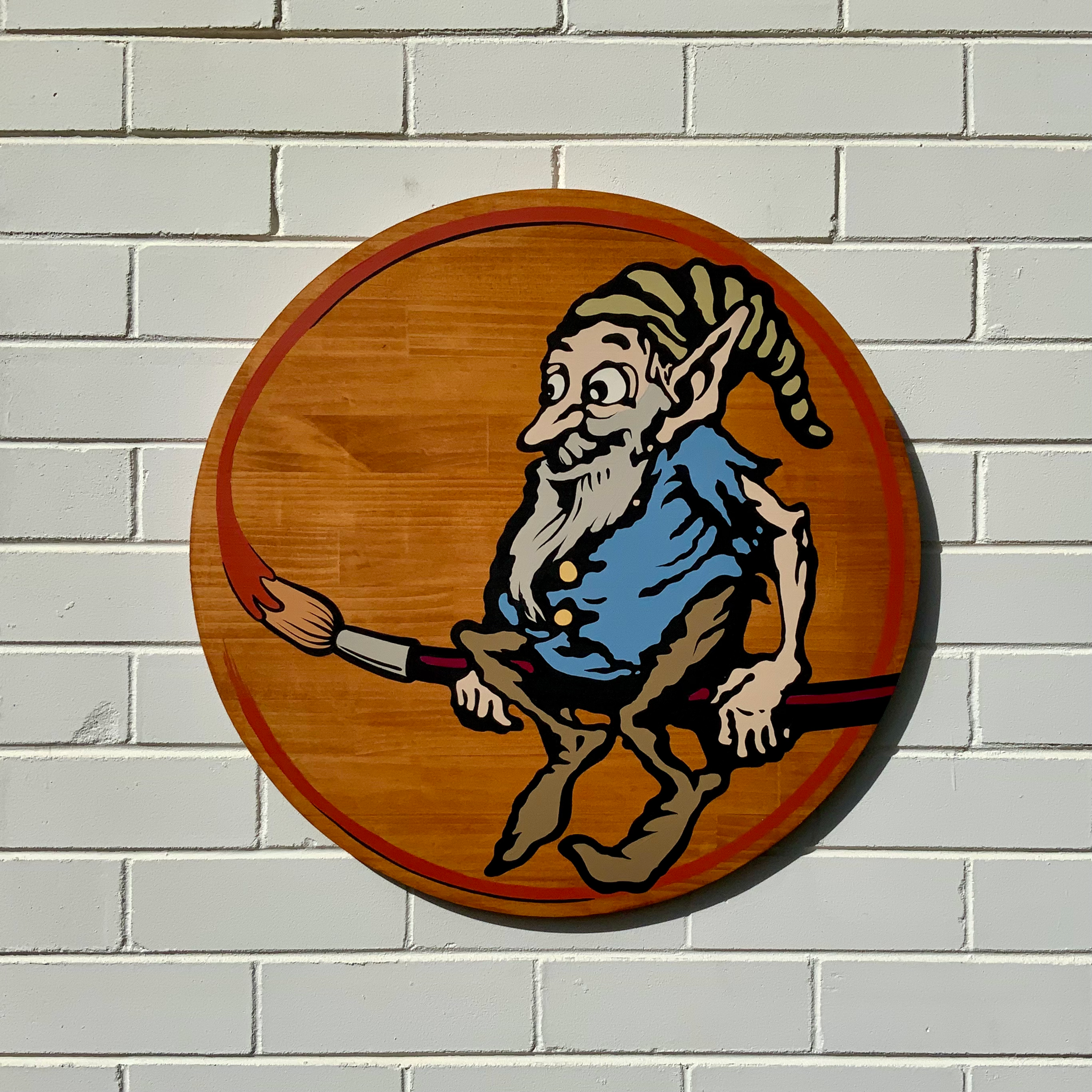 “SATAN’S LIL HELPER” HAND PAINTED WOOD CUT OUT 