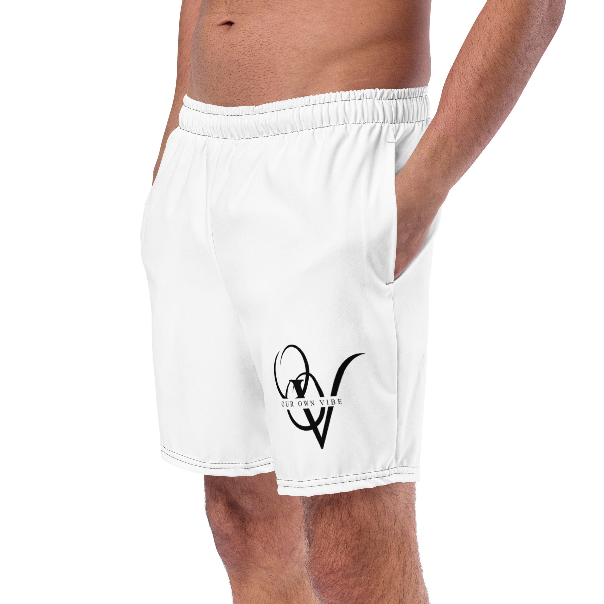 White Swim Trunks
