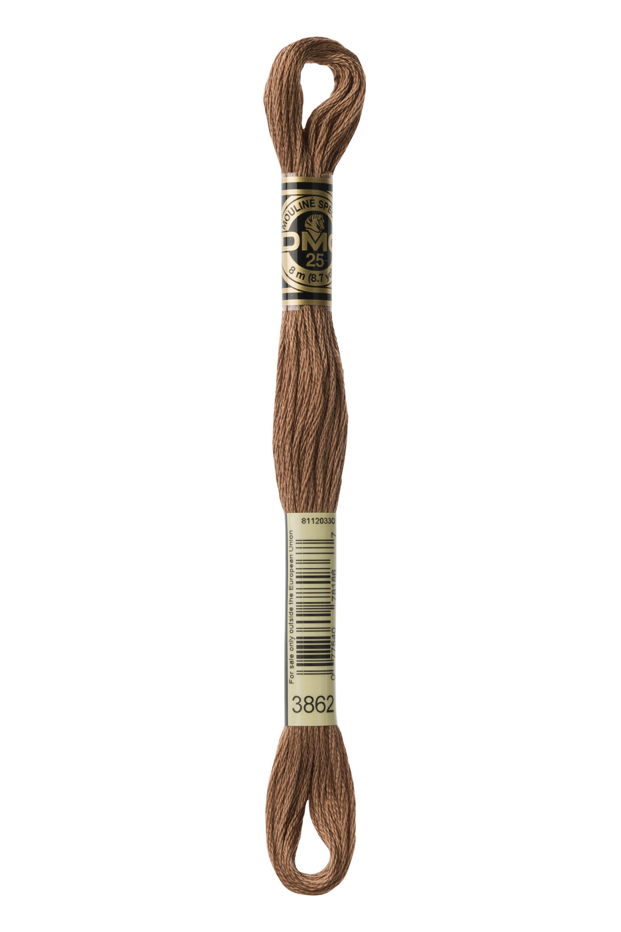 DMC Stranded Cotton 3862 Dark Mocha Beige