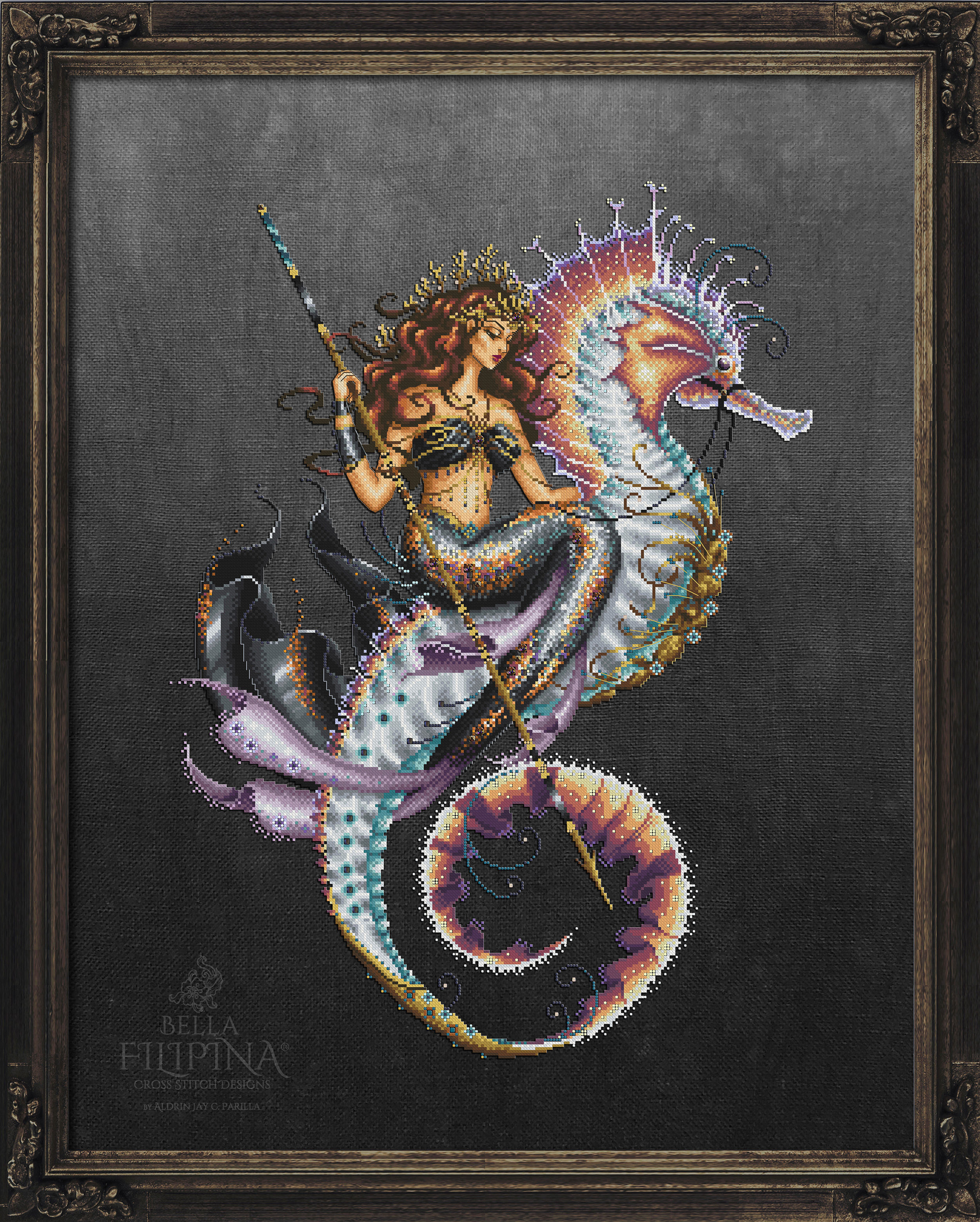 Bella Filipina Designs BF062 The Legend of Freya cross stitch chart.