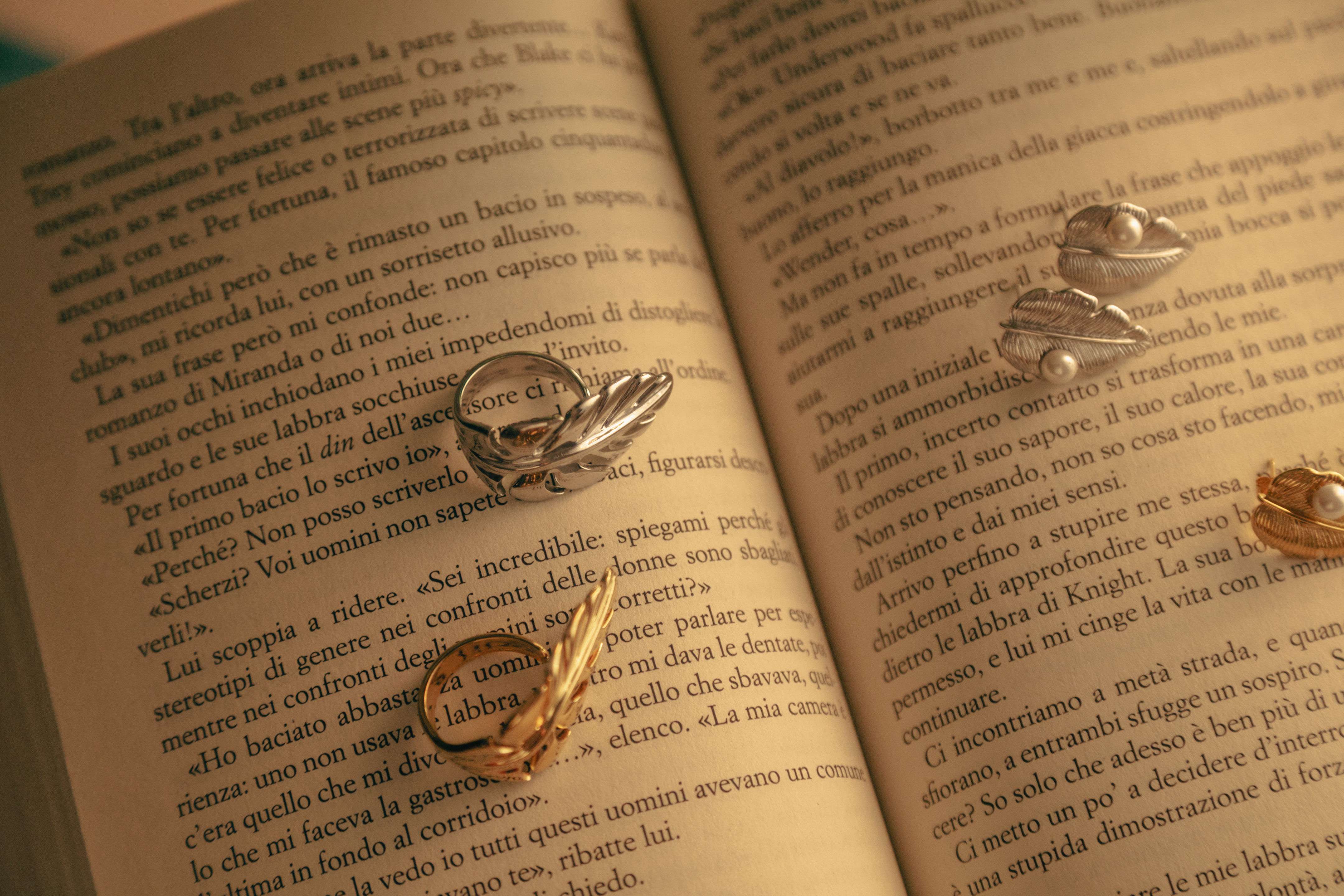 Anello Regolabile Feuille silver