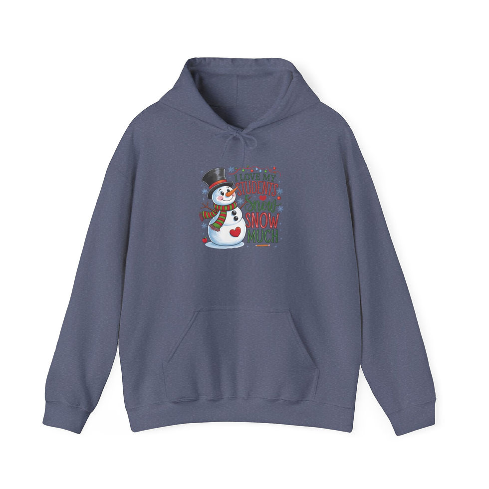 Thumbnail: I Love My Students Snow Much Teacher Christmas Sweater Hoodie