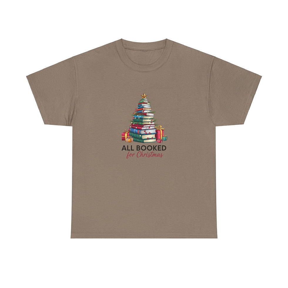 Thumbnail: All Booked for Christmas Teacher Christmas Shirt Tee