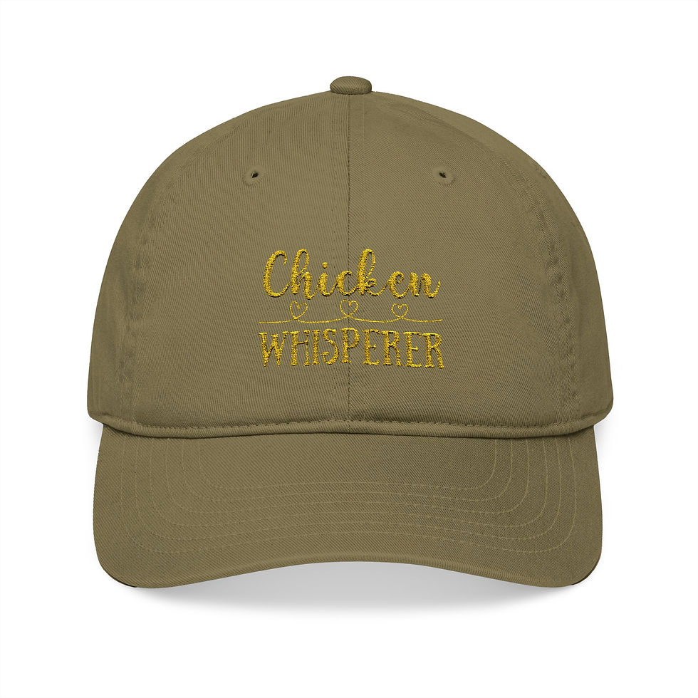 Chicken Whisperer (Jungle) - Organic Embroidered Baseball Cap