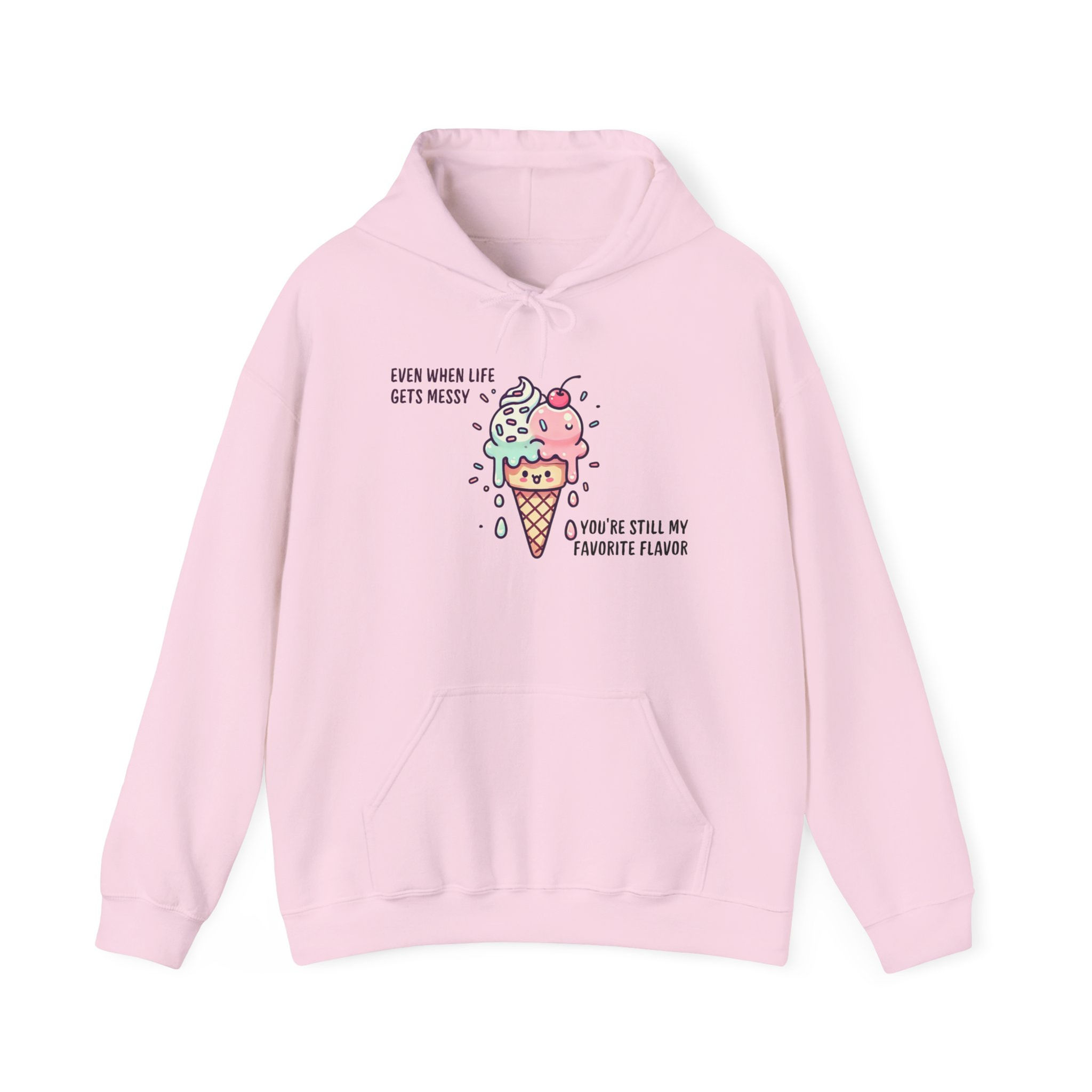 Life Gets Messy Retro Ice Cream Hoodie