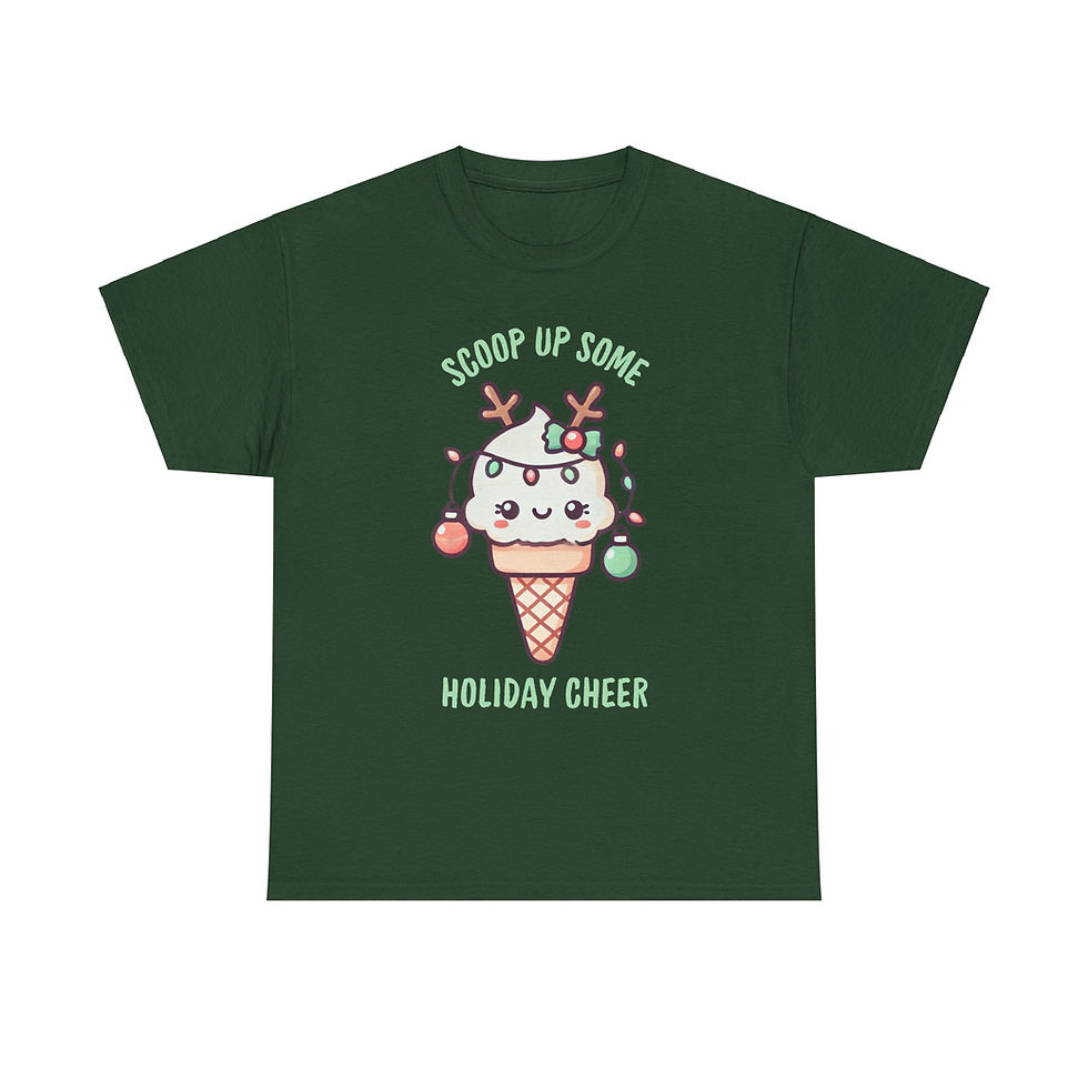 Thumbnail: Scoop Up Some Holiday Cheer Retro Ice Cream T-Shirt