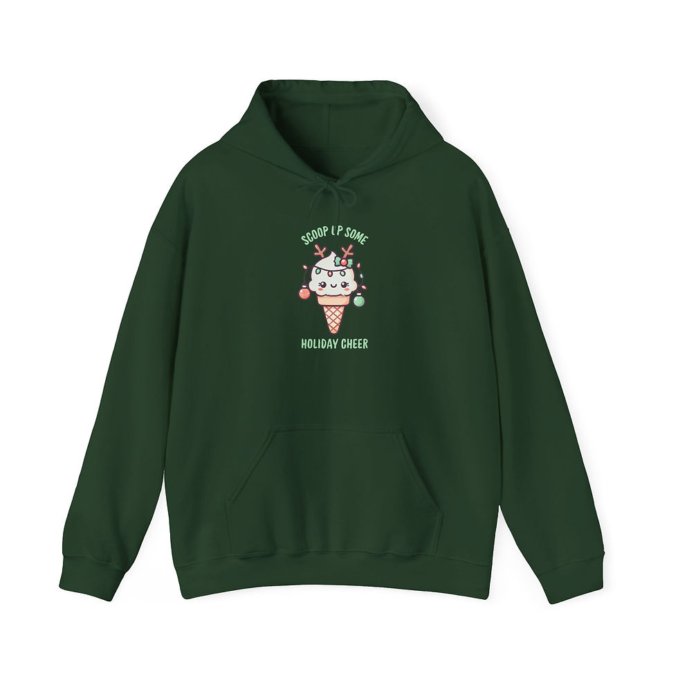Thumbnail: Scoop Up Some Holiday Cheer Retro Ice Cream Hoodie