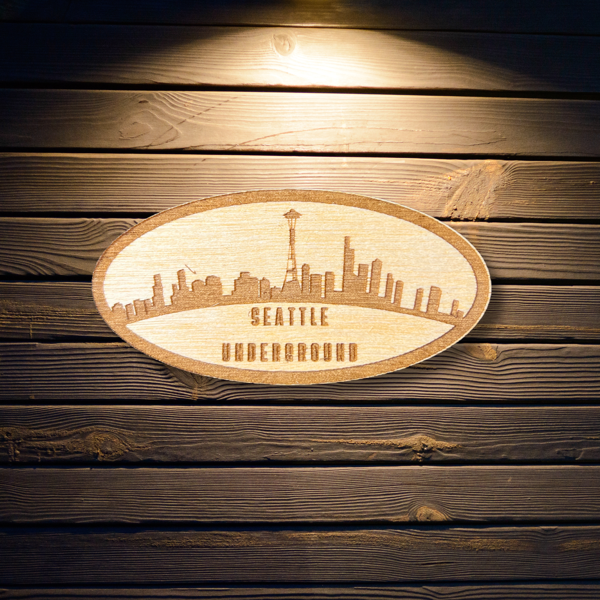 Landscape Oval Wood Design
