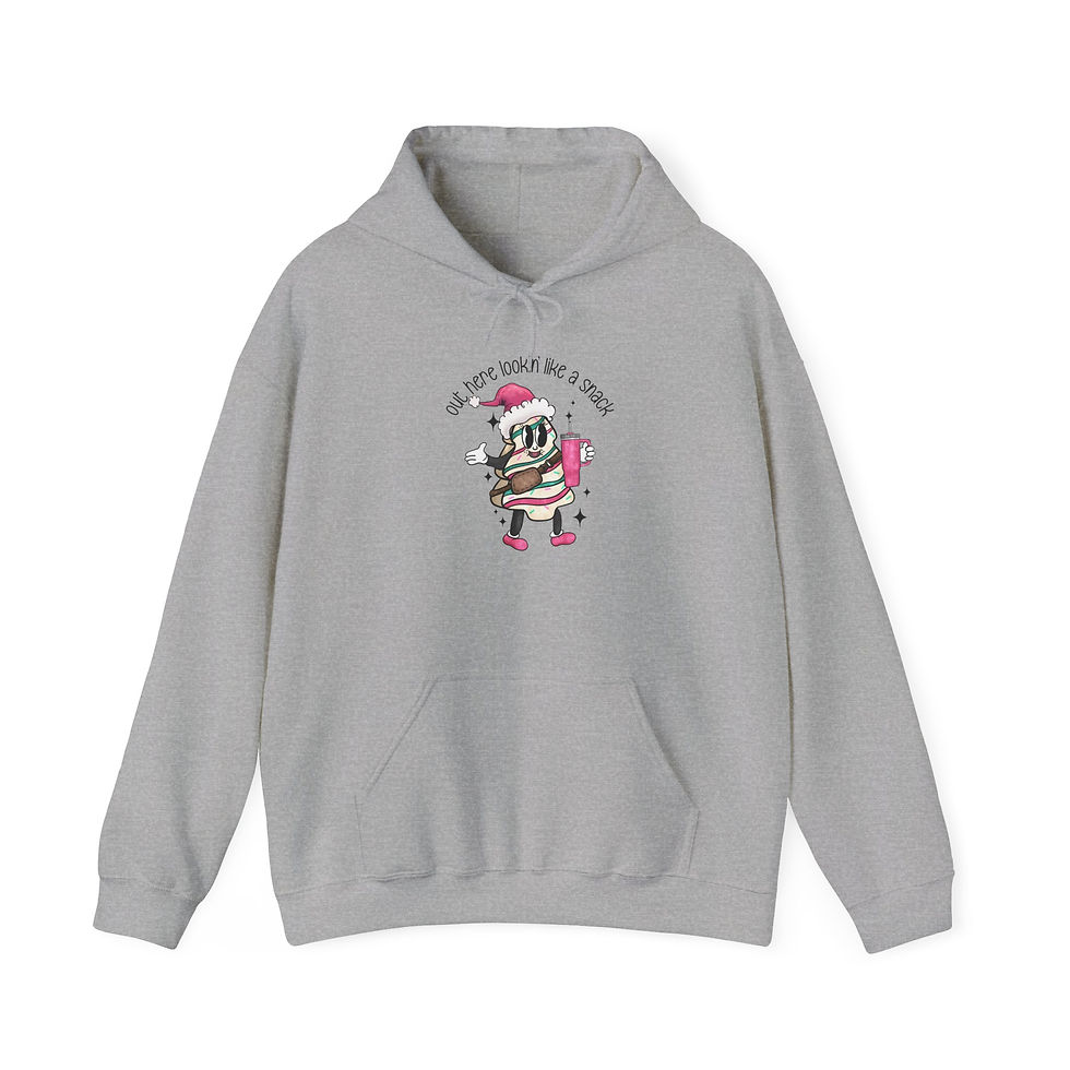 Thumbnail: Lookin' Like a Snack Funny Christmas Sweater Hoodie