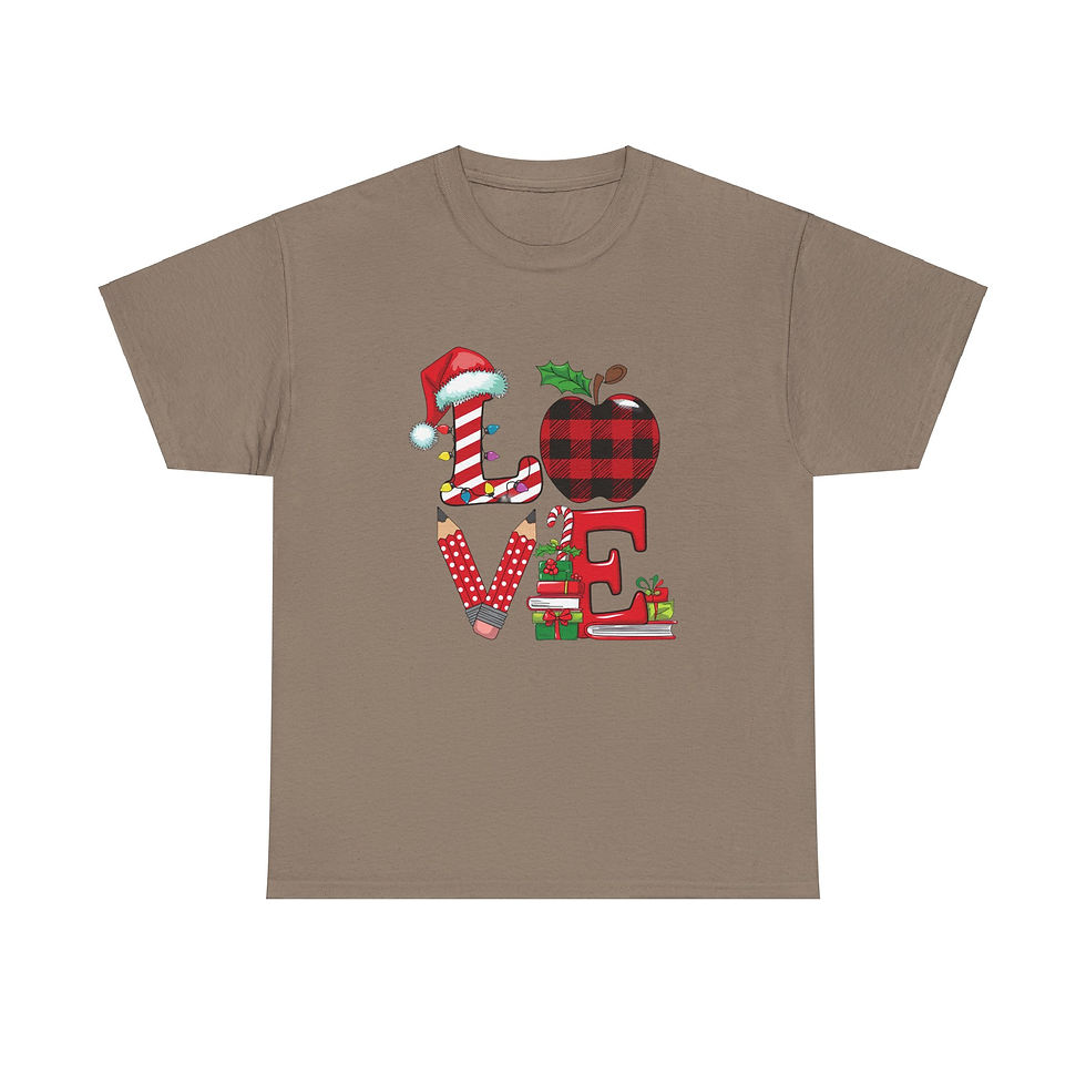 Thumbnail: LOVE Teacher Christmas Shirt Tee