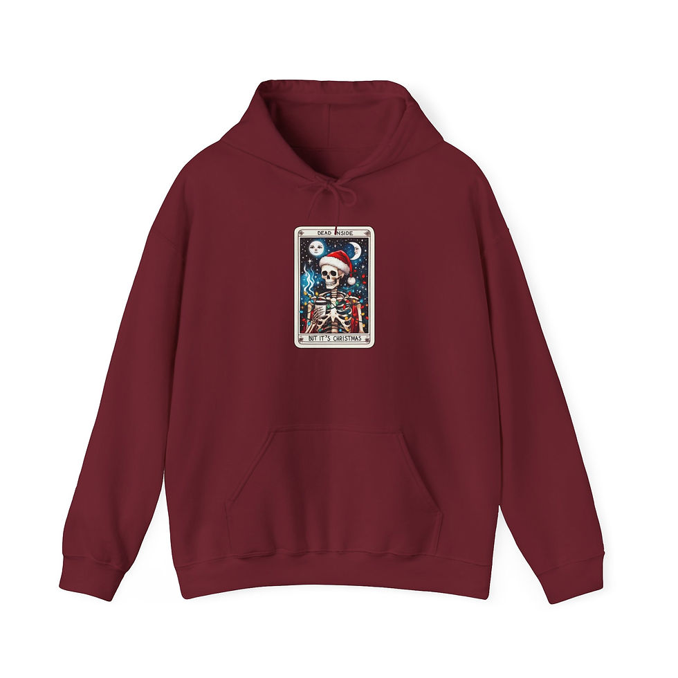 Thumbnail: Dead Inside But It's Christmas Funny Christmas Sweater Hoodie