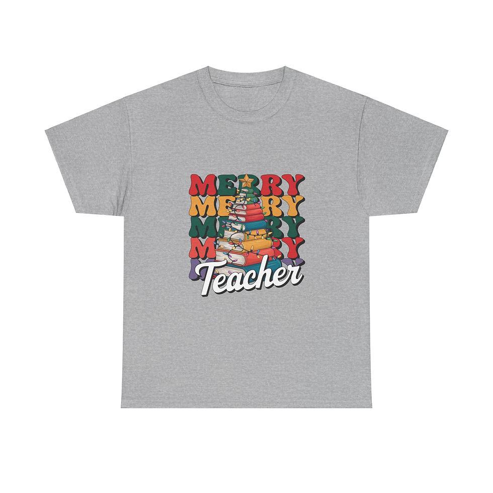 Thumbnail: Merry Teacher Christmas Shirt Tee