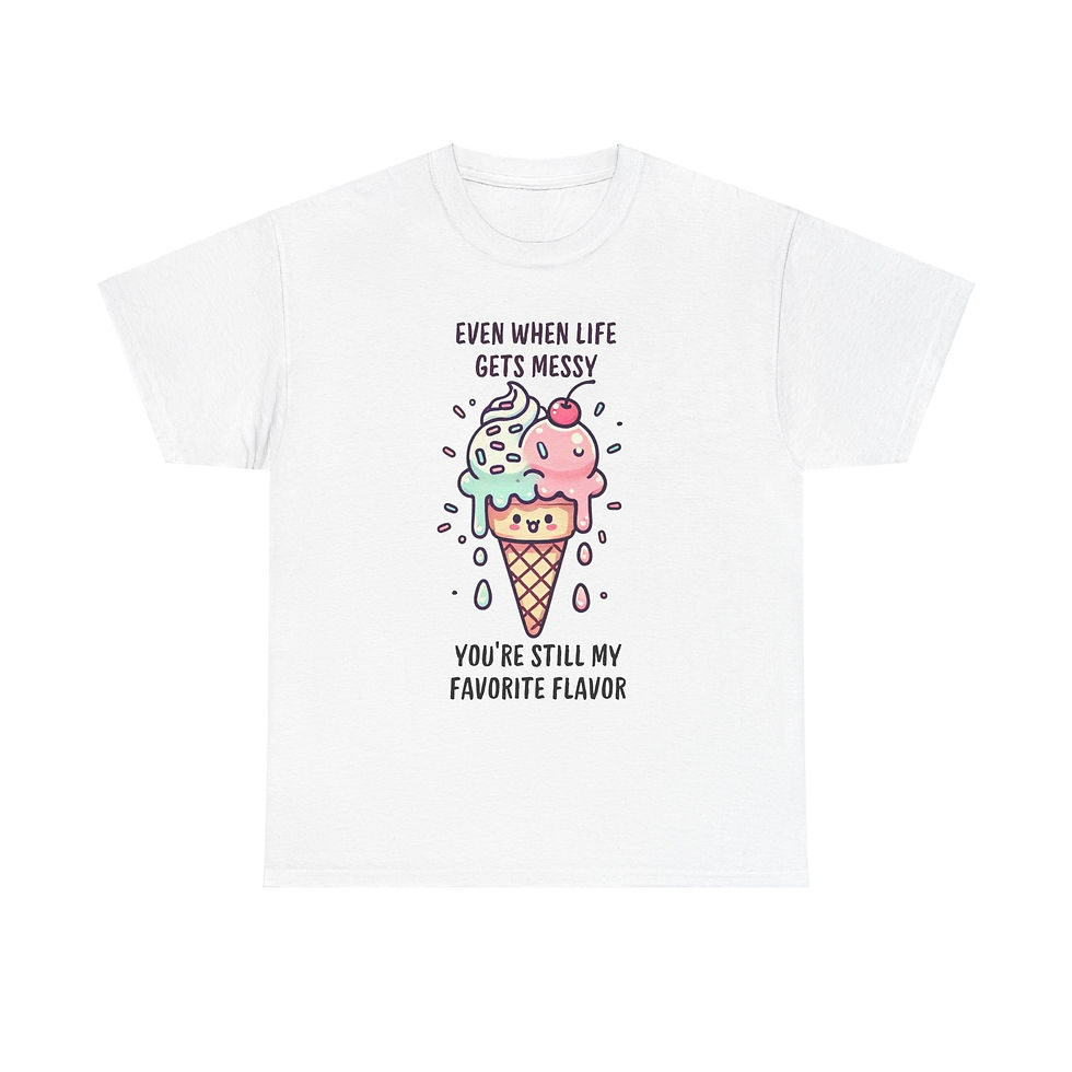 Thumbnail: Life Gets Messy Retro Ice Cream T-Shirt