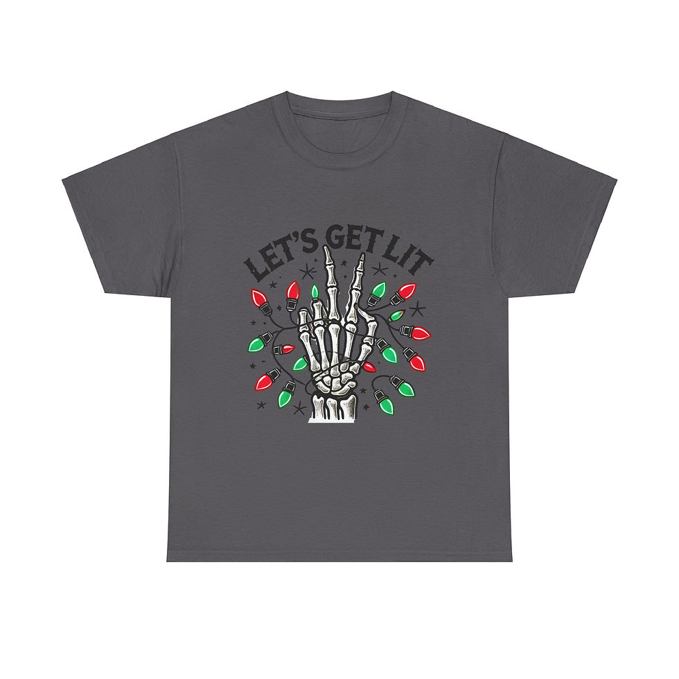 Thumbnail: Let's Get Lit Funny Christmas Shirt Tee