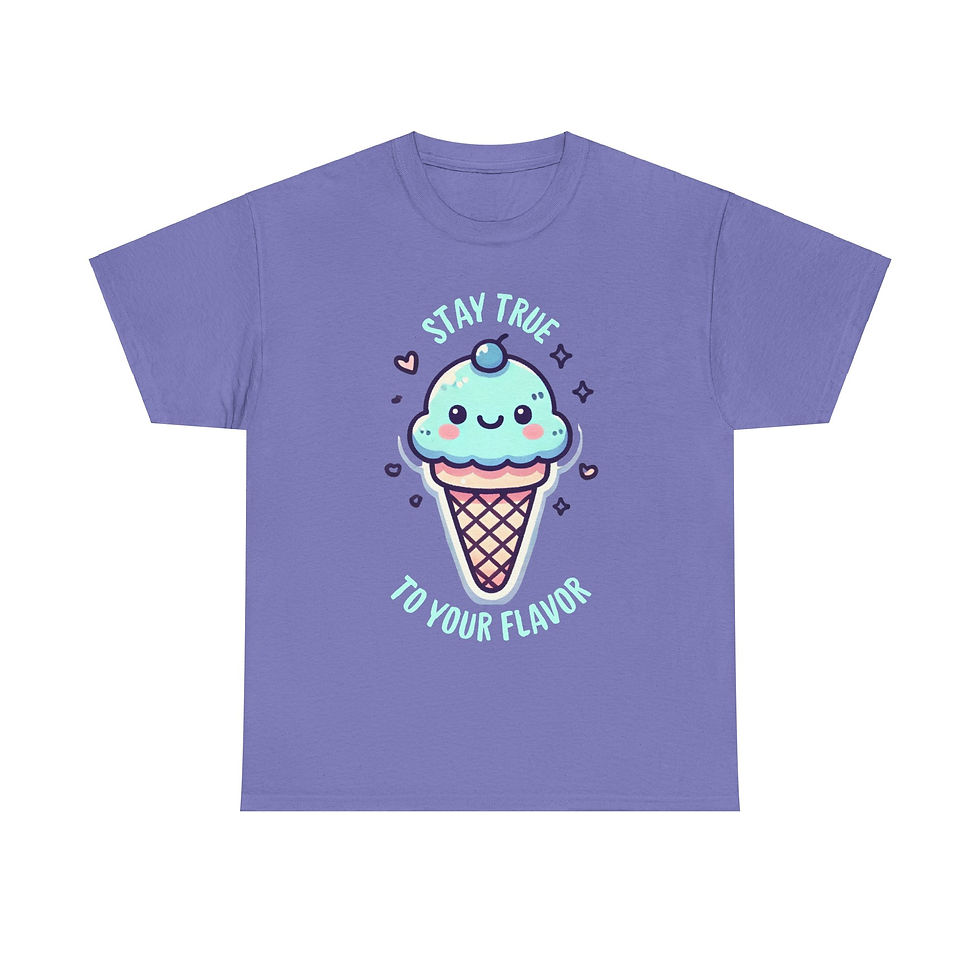 Thumbnail: Stay True To Your Flavor Retro Ice Cream T-Shirt