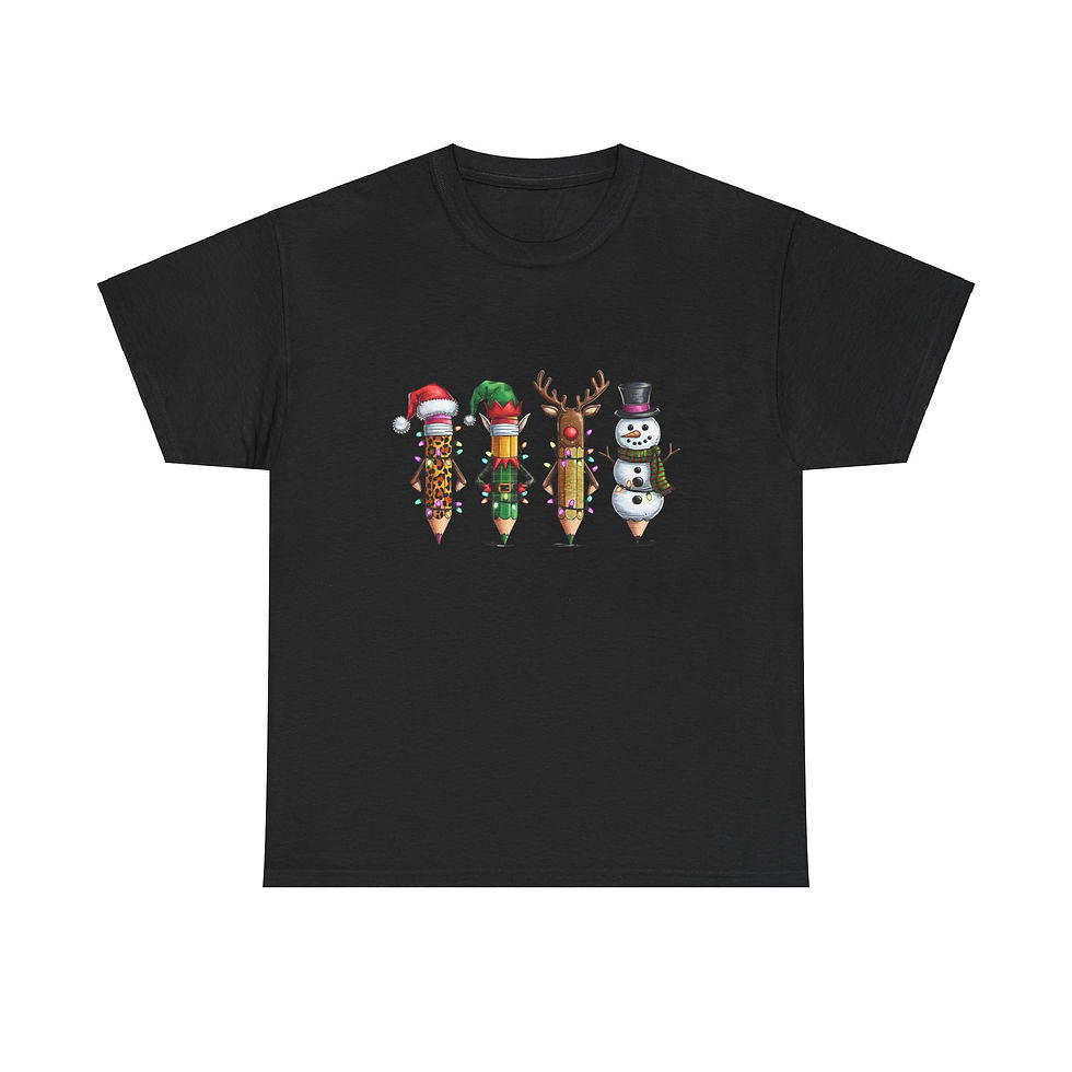 Thumbnail: Christmas Pencils (2) Teacher Christmas Shirt Tee