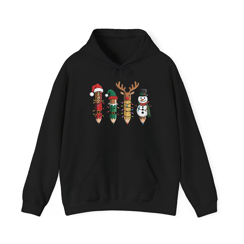 Thumbnail: Christmas Pencils Teacher Christmas Sweater Hoodie