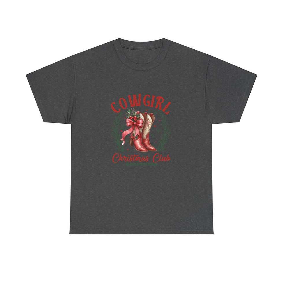 Thumbnail: Cowgirl Christmas Club Funny Christmas Shirt Tee