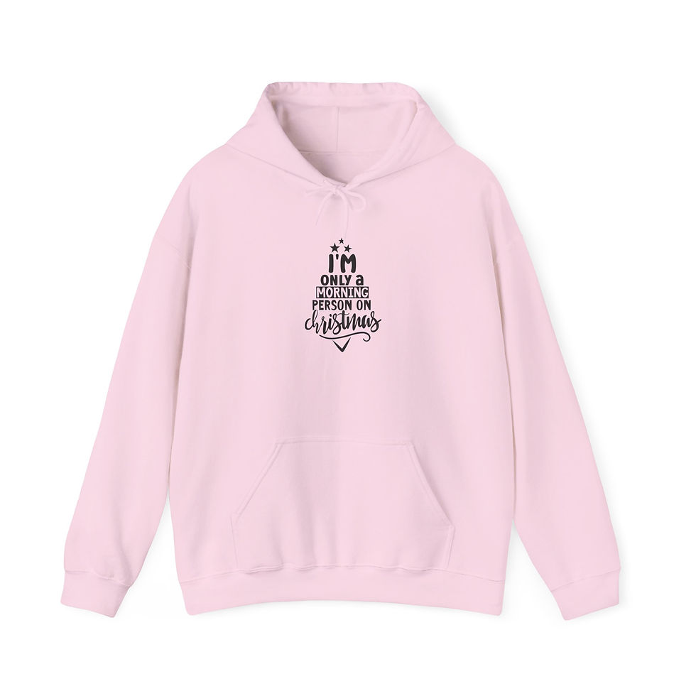Thumbnail: Only a Morning Person on Christmas Funny Christmas Sweater Hoodie