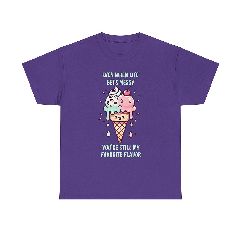 Thumbnail: Life Gets Messy Retro Ice Cream T-Shirt