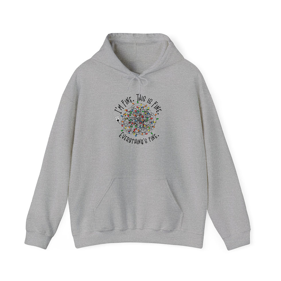 Thumbnail: I'm Fine Funny Christmas Sweater Hoodie