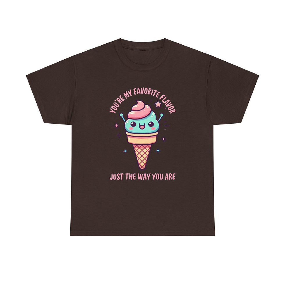 Thumbnail: My Favorite Flavor Just The Way You Are Retro Ice Cream T-Shirt
