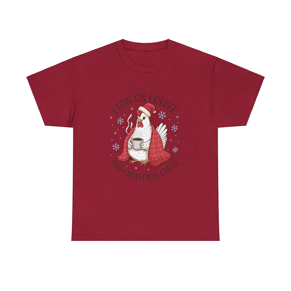 Thumbnail: Coffee and Christmas Cheer Chicken Tee