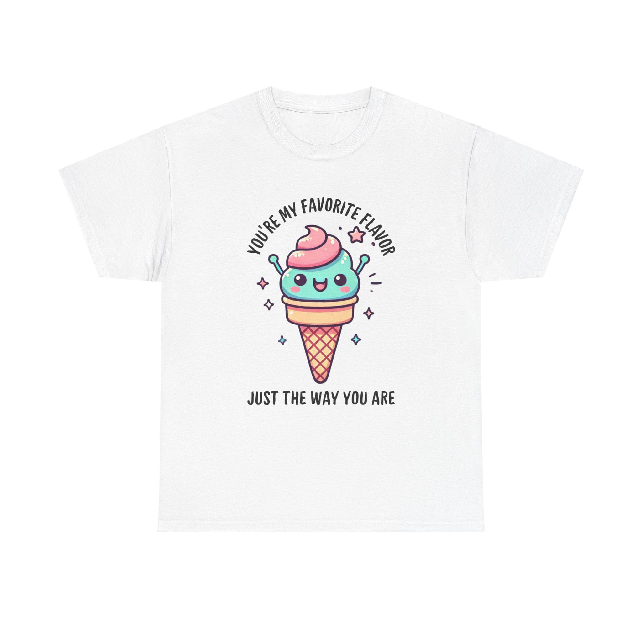 My Favorite Flavor Just The Way You Are Retro Ice Cream T-Shirt