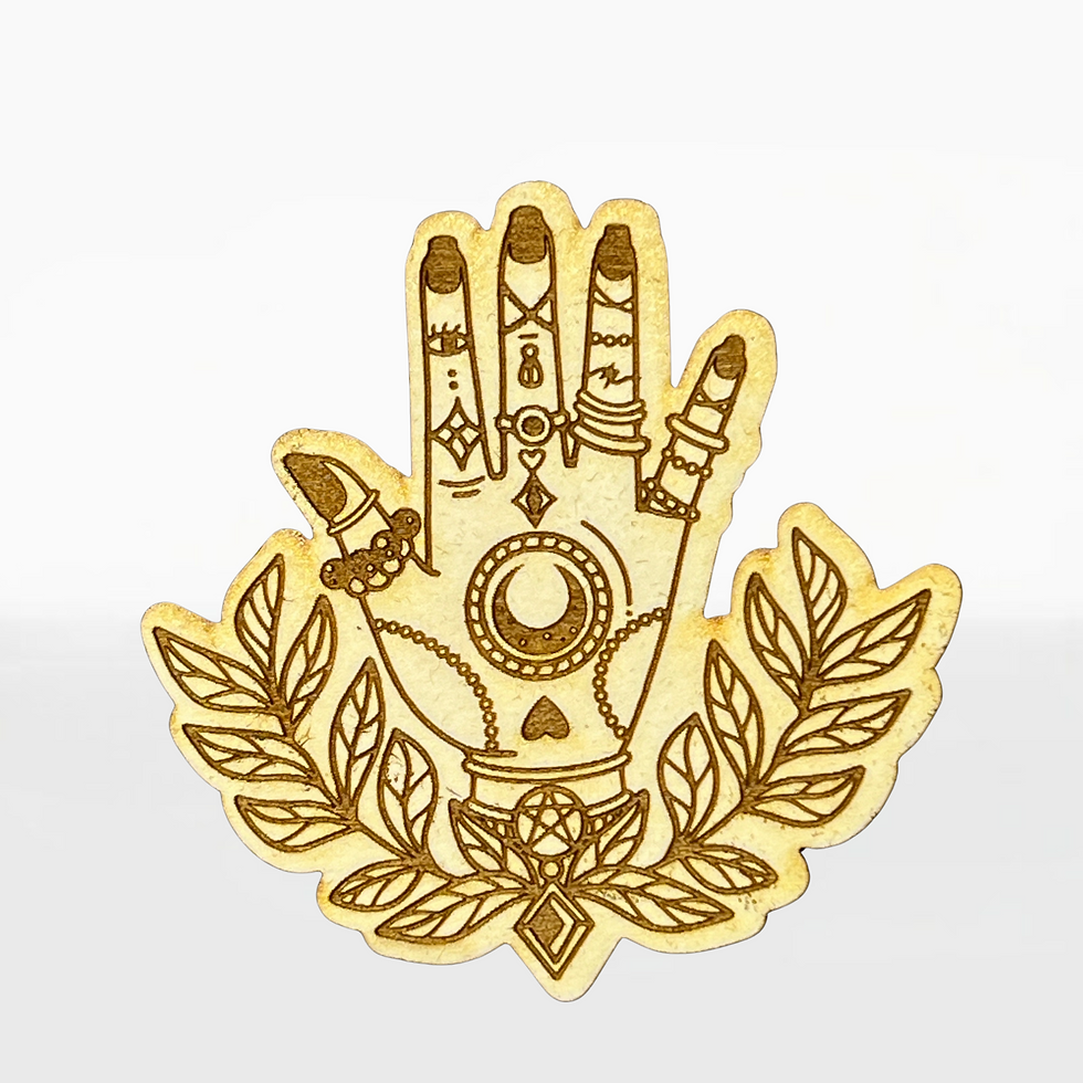 Thumbnail: Decorated Hand Wood Stickers