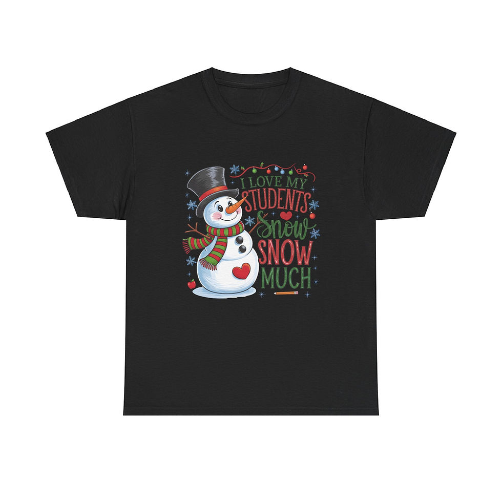 Thumbnail: I Love My Students Snow Much Teacher Christmas Shirt Tee