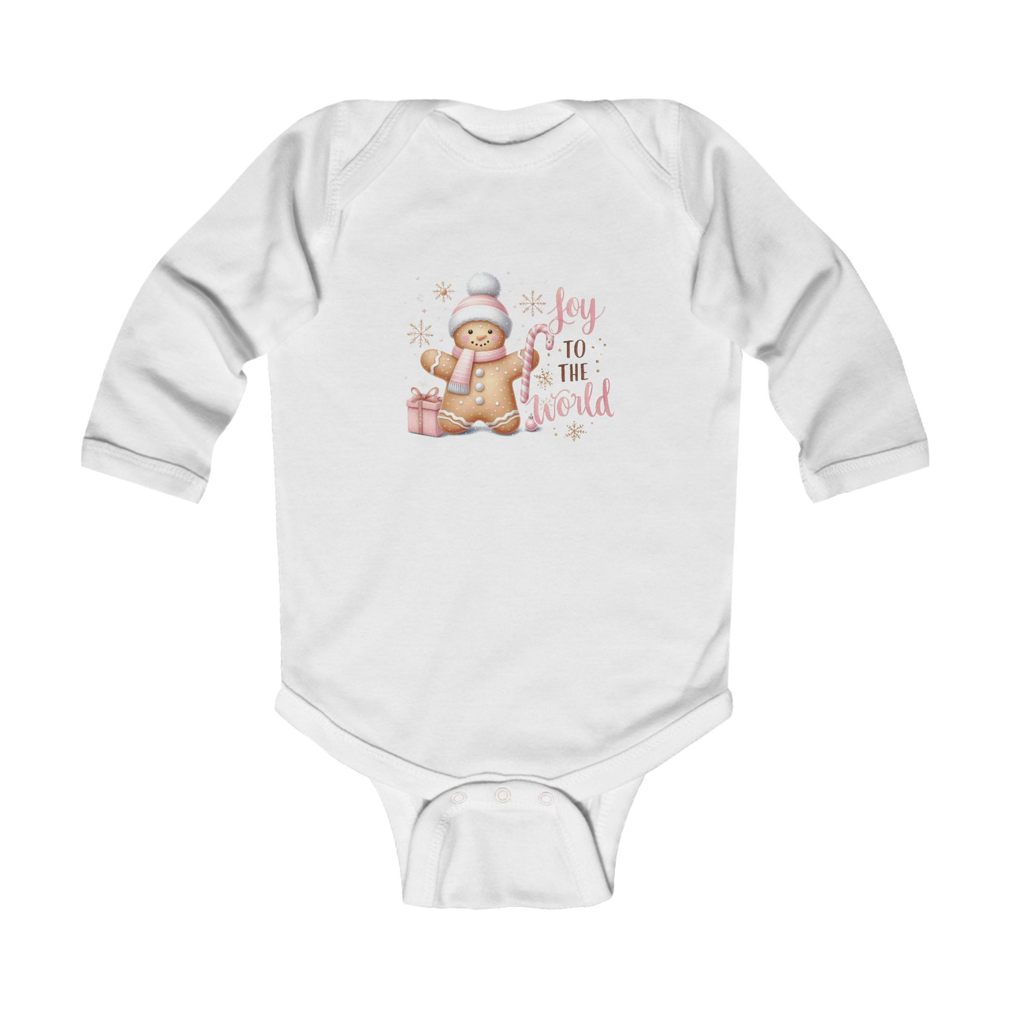 Joy to the World Christmas Infant Long Sleeve Bodysuit