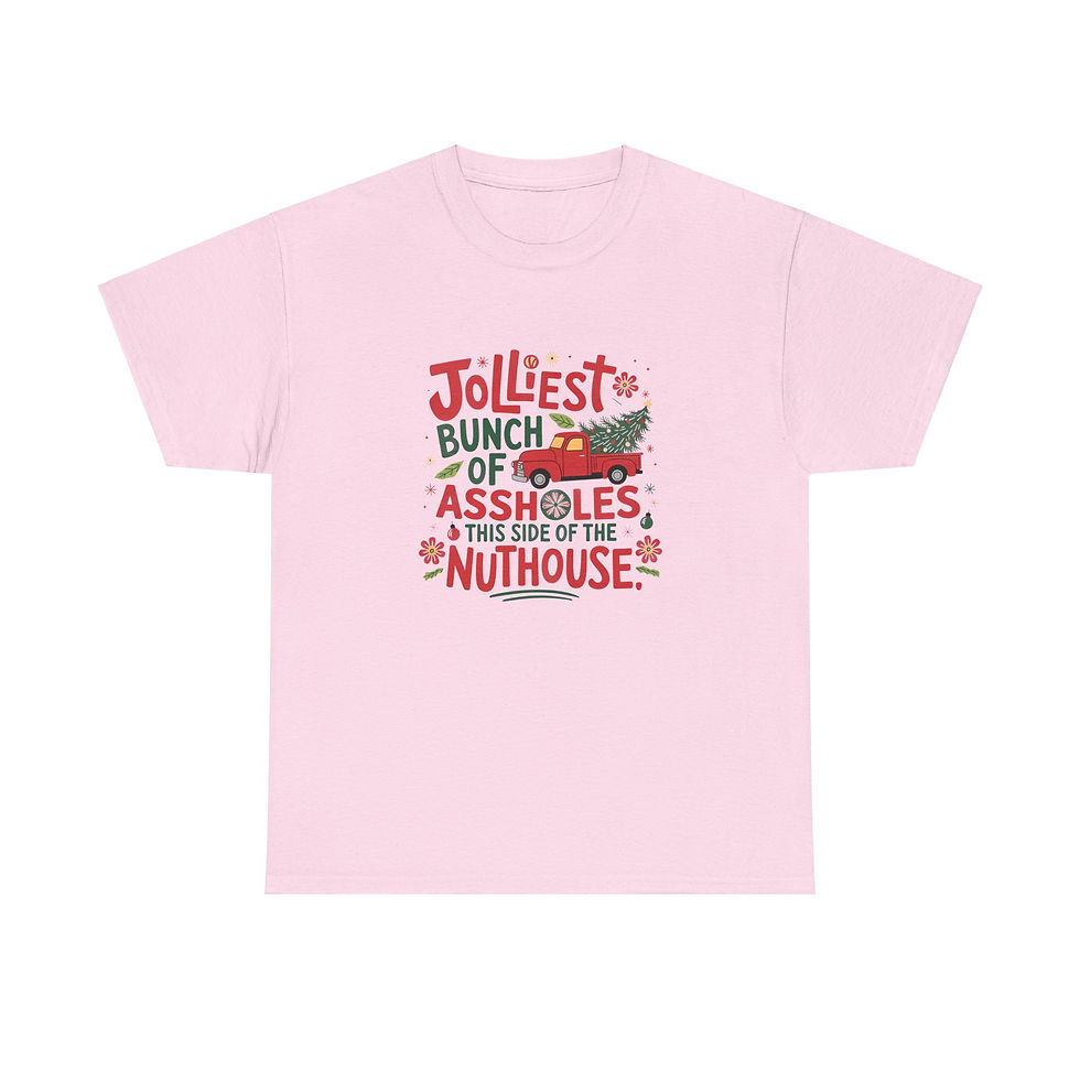 Thumbnail: Jolliest Bunch of A**Holes Funny Christmas Shirt Tee