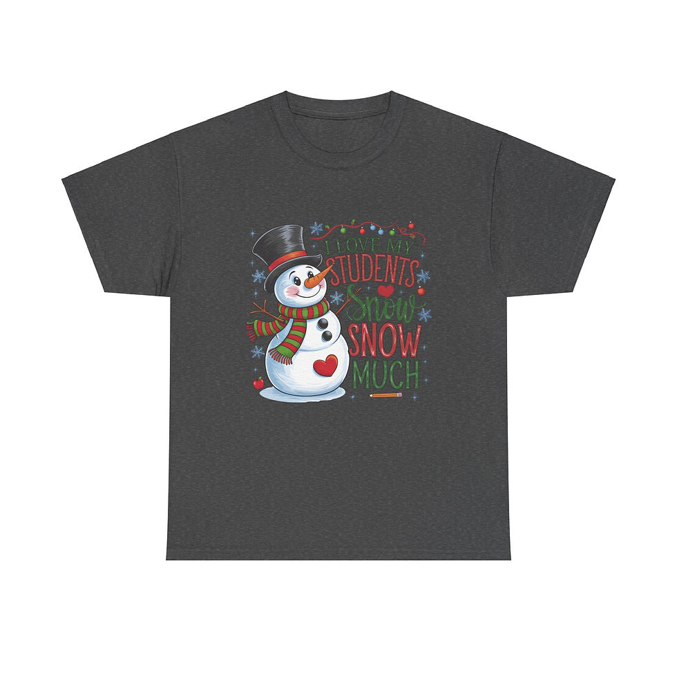Thumbnail: I Love My Students Snow Much Teacher Christmas Shirt Tee