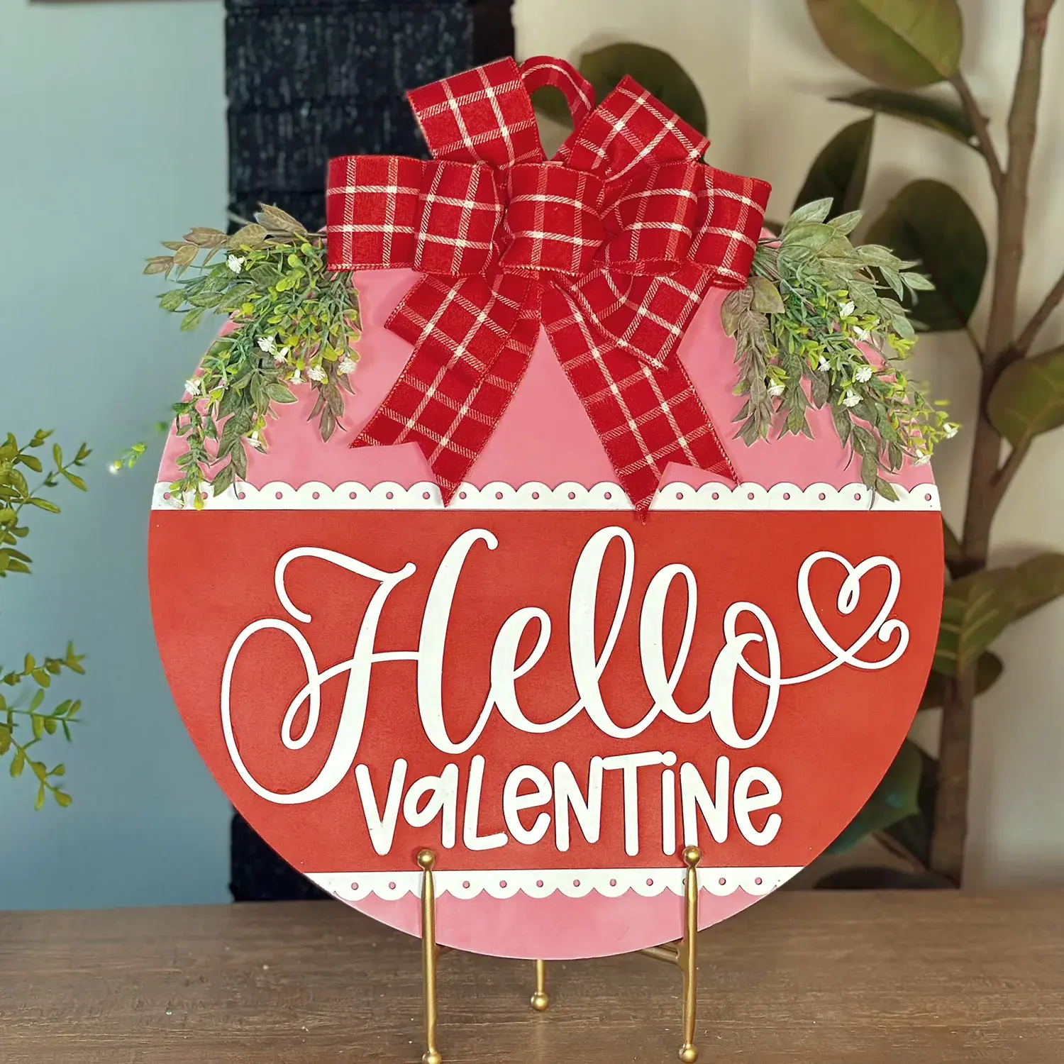 Hello Valentine Door Hanger
