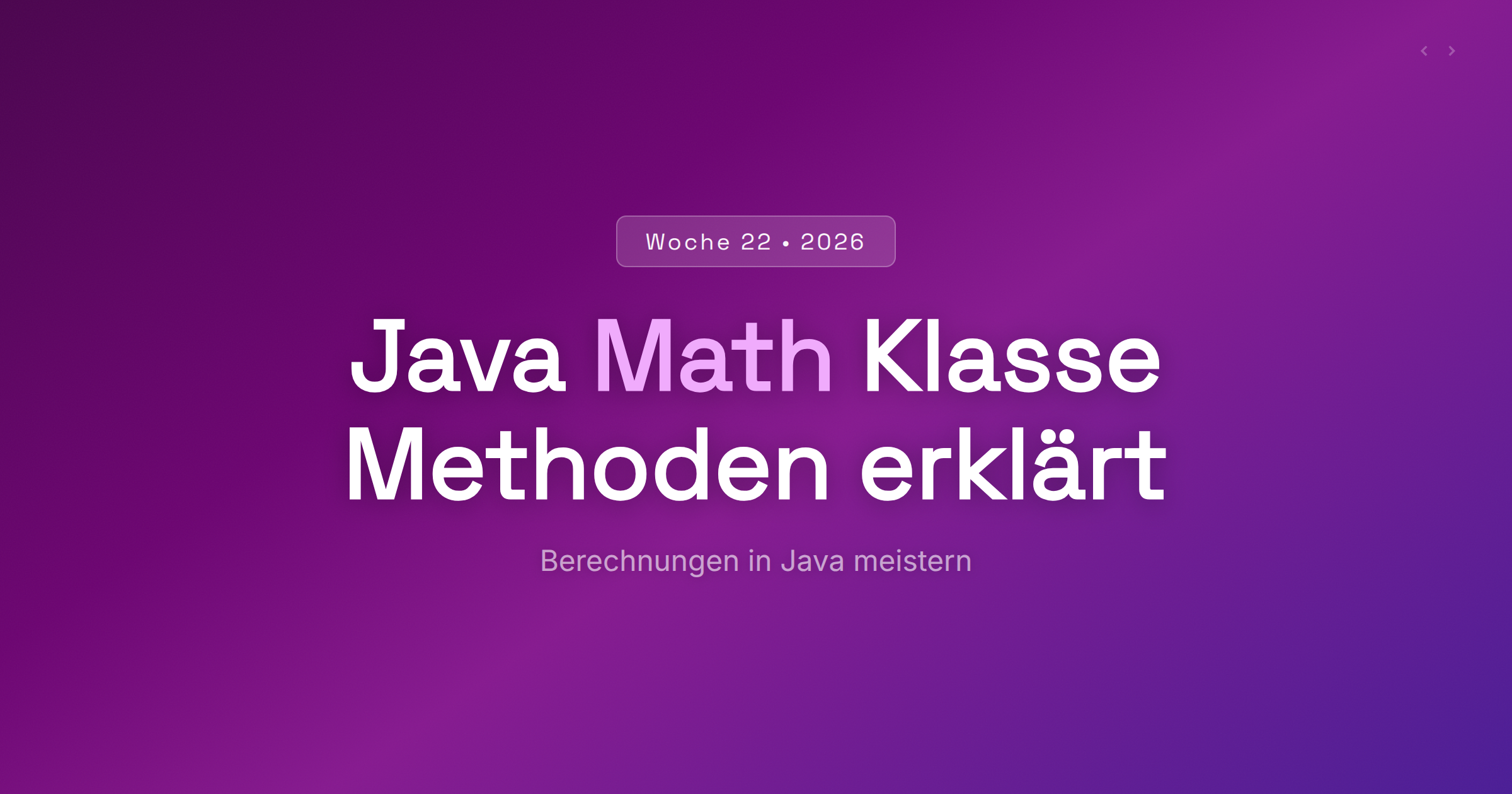module 5 - java math - module 5 : java math class ... Java Math Klasse erklärt