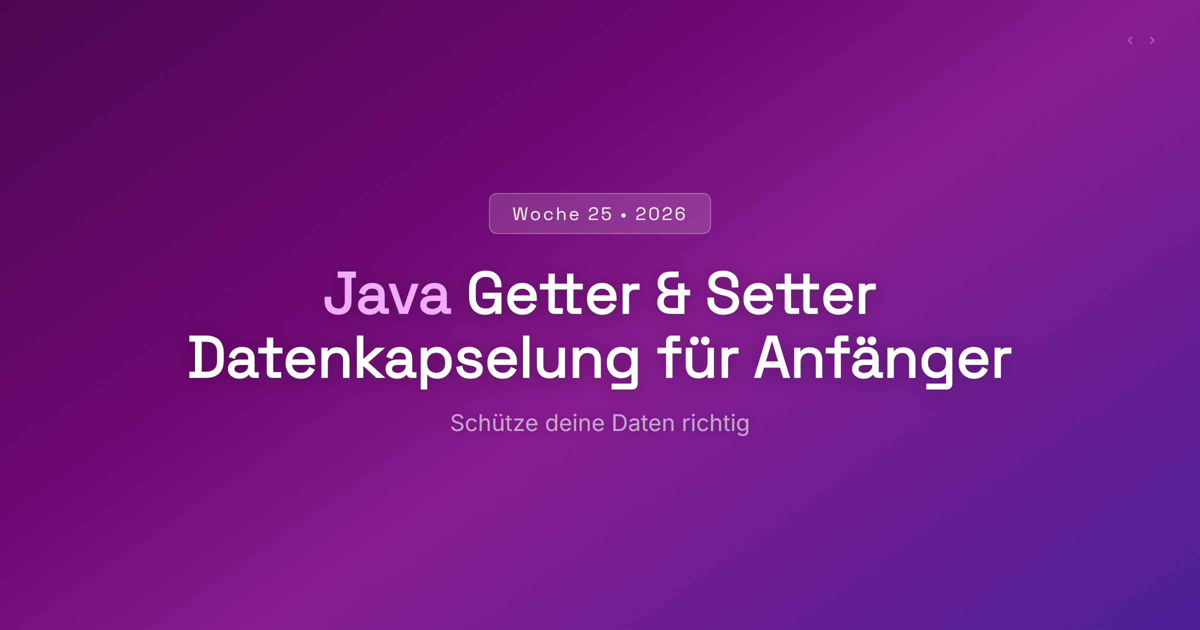 Java Getter Setter Guide