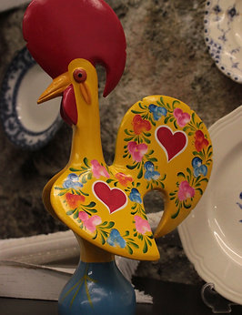 Galo de Barcelos amarelado